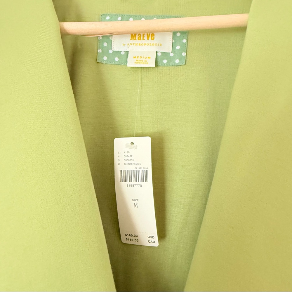 Maeve Lime Green Scalloped Mini Dress - Picture 2 of 6